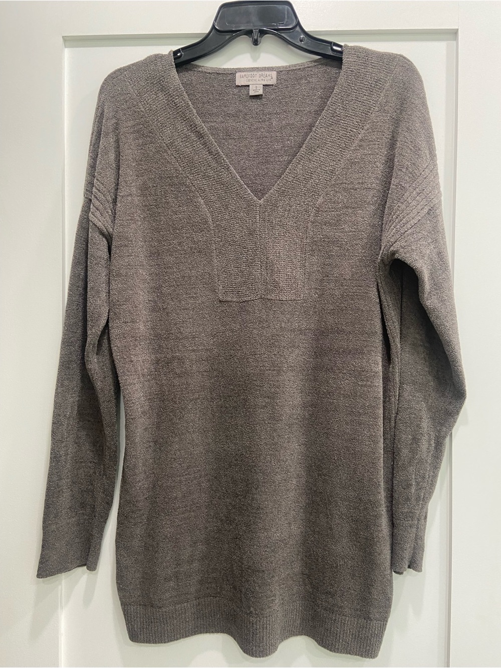 Barefoot Dreams V-Neck Cozy Chic Ultra Lite Tunic Sweater